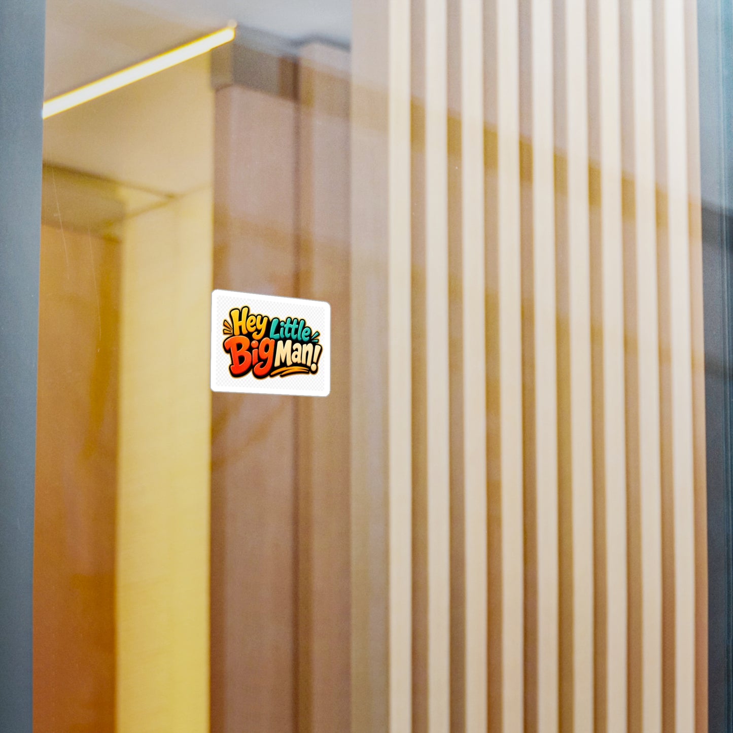 Hey Little Big Man! Vinyl Sticker