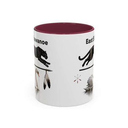 Shawnee East Shawanoe Mascot Panther & Swan Coffee Mug (11oz/15oz)