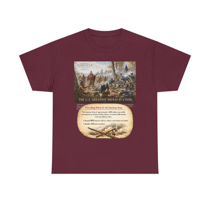 Chief Little Turtle Historical Battle Tee — "The U.S. Greatest Defeat by a Tribe" Cotton T-Shirt