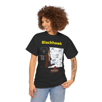 Blackhawk Rebel Trail Vintage Map Graphic T-Shirt