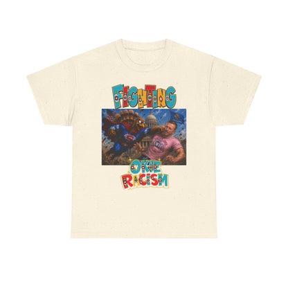 Turkey Fighting Racism Graphic Tee — Bold Retro Photo Design