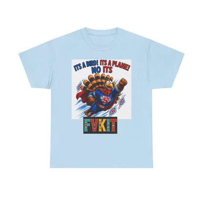 Turkey Superhero "It's a Bird! It's a Plane! No It's" with Arrow Back Print
