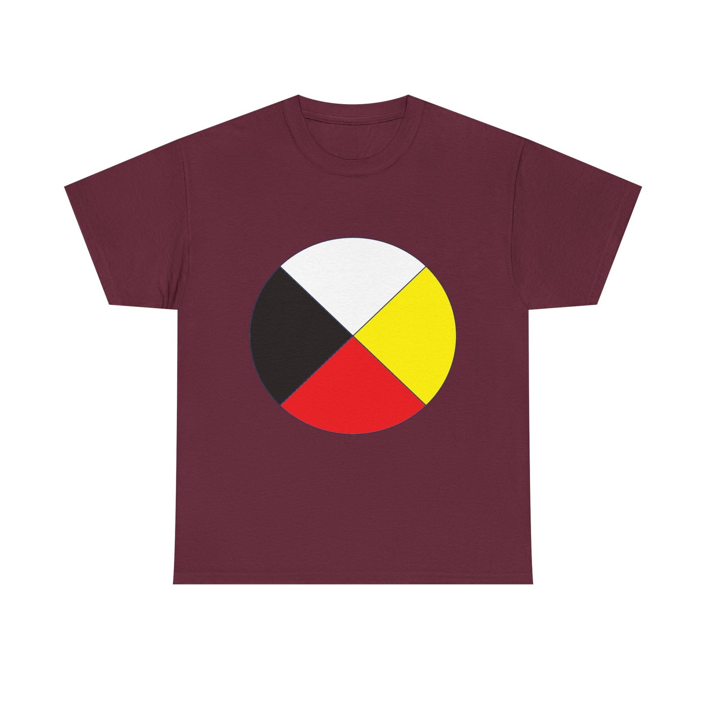 Native Medicine Wheel Tee — Four Directions Circle Design T-Shirt