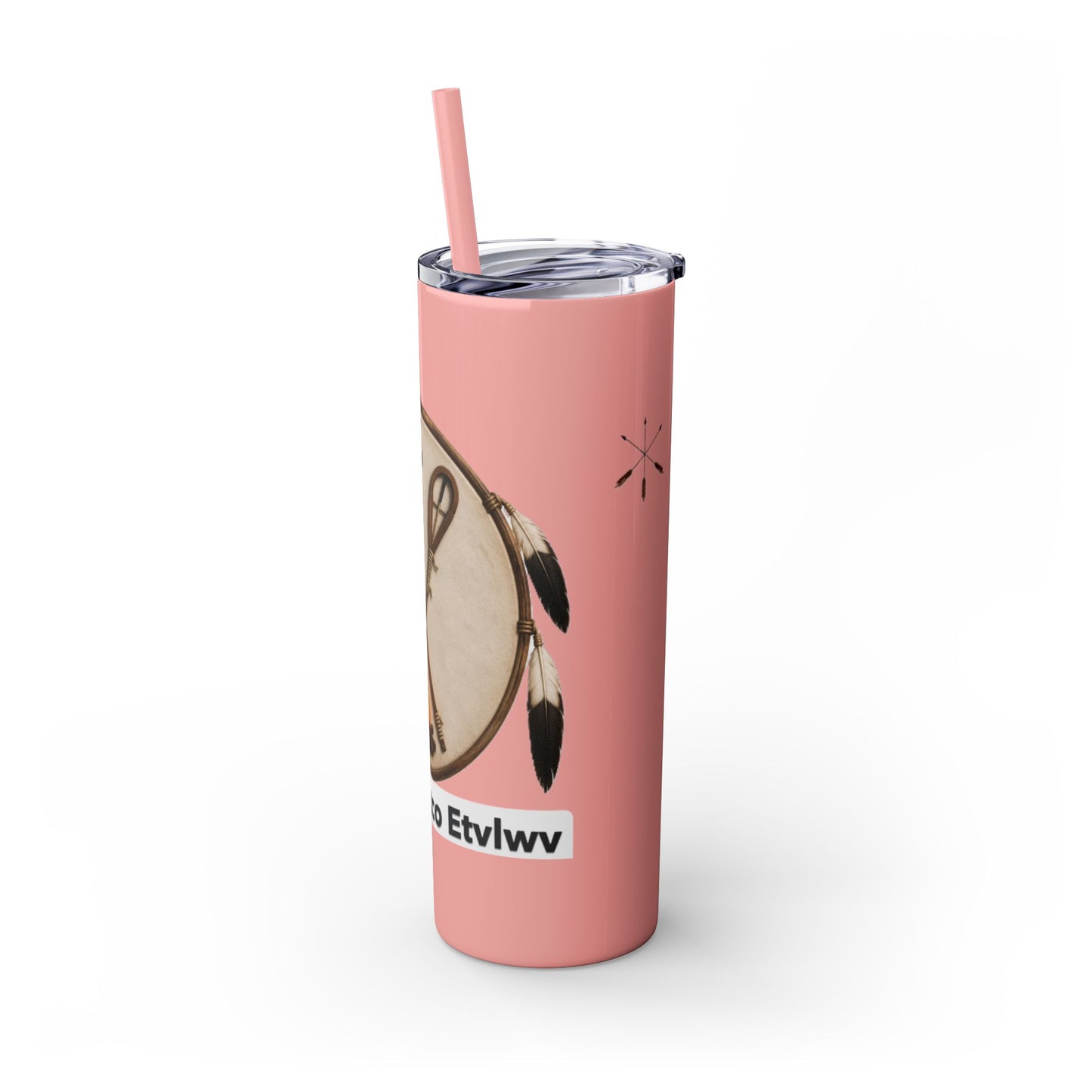Thlopthlocco Skinny Tumbler with Straw, 20oz