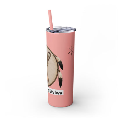 Thlopthlocco Skinny Tumbler with Straw, 20oz