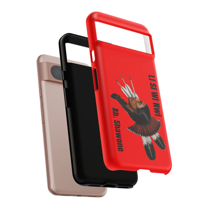 Absentee Shawnee Headdress Phone Case — 'Li Si Wi Ni' Design