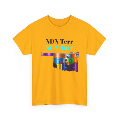 NDN Terr Oklahoma Map Tee — Native Pride Graphic T-Shirt with Arrows