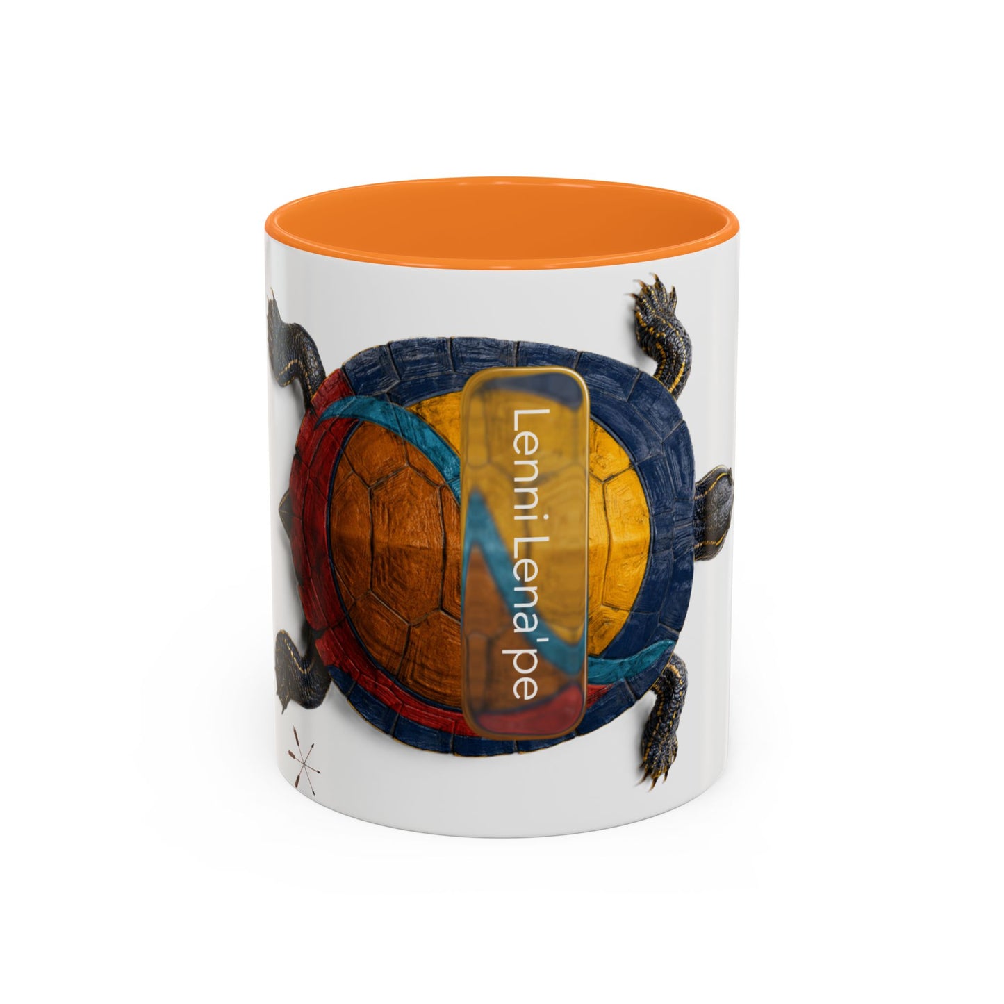 Delaware West Colorful Turtle Coffee Mug — Vibrant Hand-Painted Shell Design (11oz/15oz)