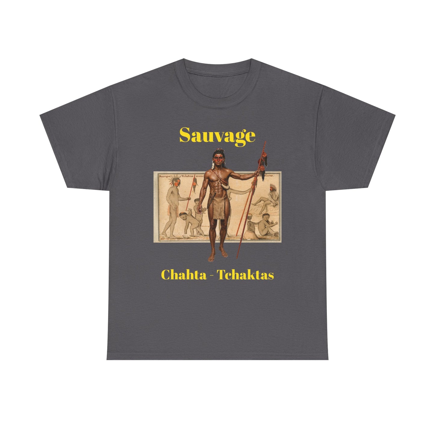 Savage Chahta Tchaklas Graphic Tee – Native American Heritage Art T-Shirt