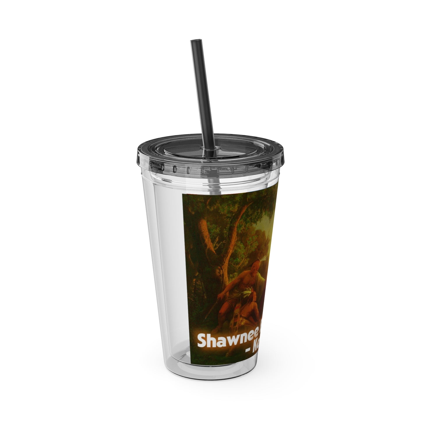 Shawnee N Sunsplash Tumbler with Straw, 16oz