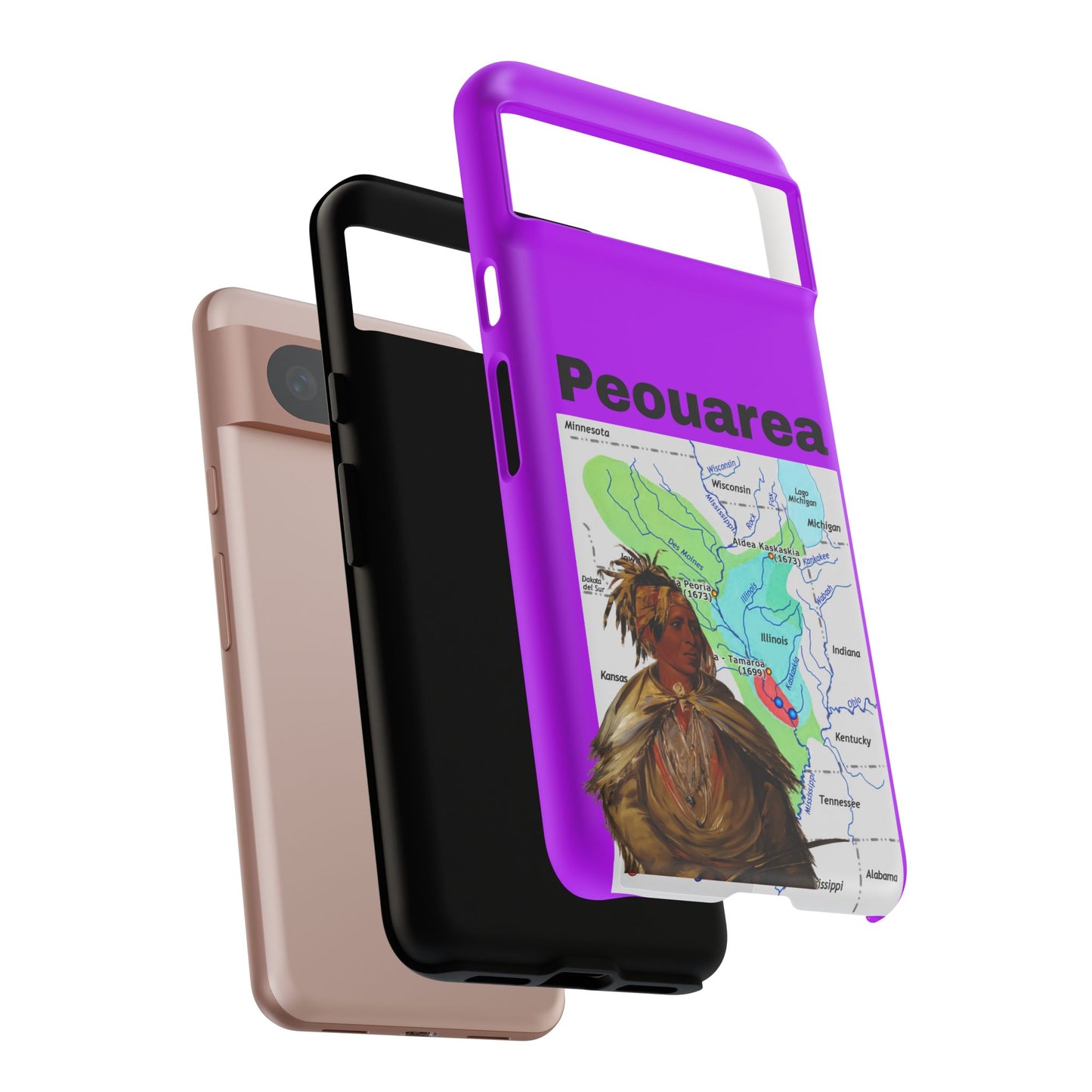 Peoria Phone Case — 'Peouarea' Dreamcatcher Shield Design