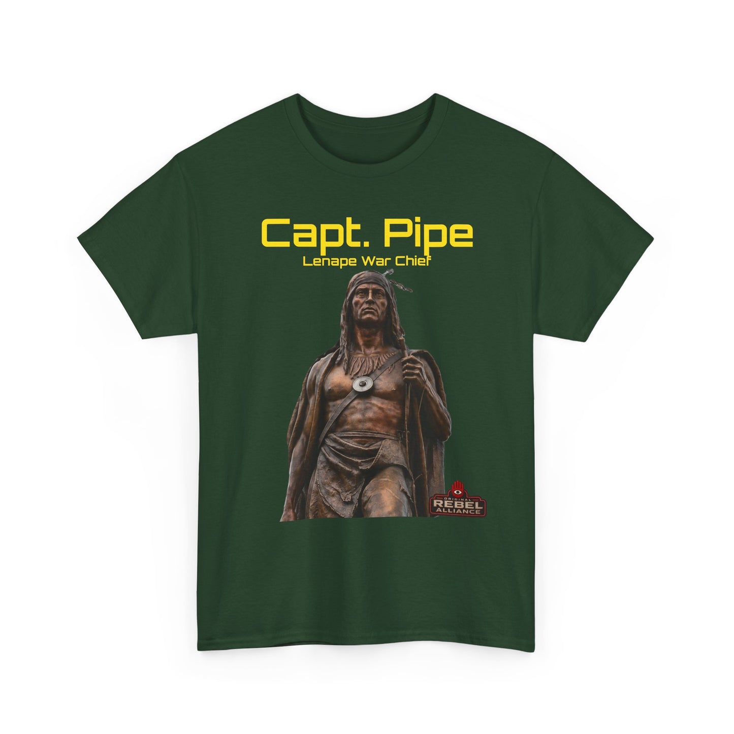 Capt. Pipe Lemape War Chief T‑Shirt — Native Warrior Graphic Tee