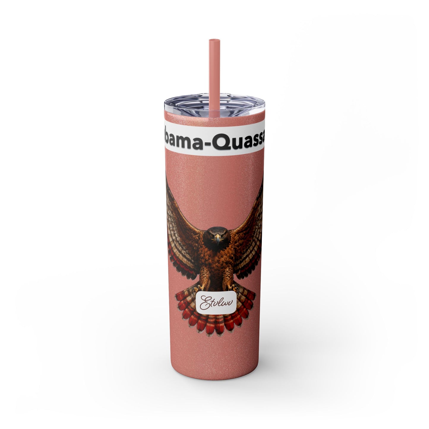 AQ Skinny Tumbler with Straw, 20oz