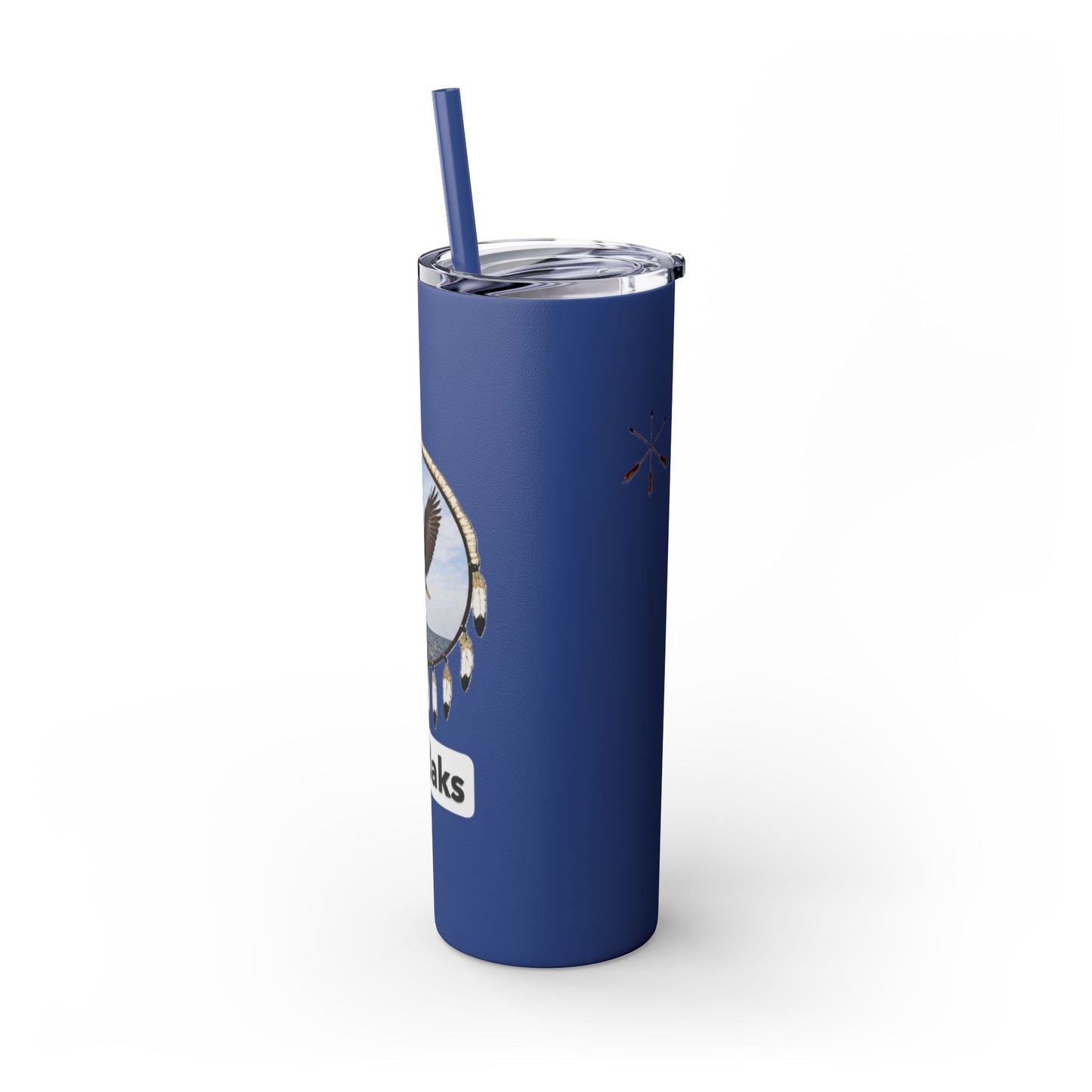 Modoc Eagle Skinny Tumbler – 20oz Straw Travel Cup (Maklaks)