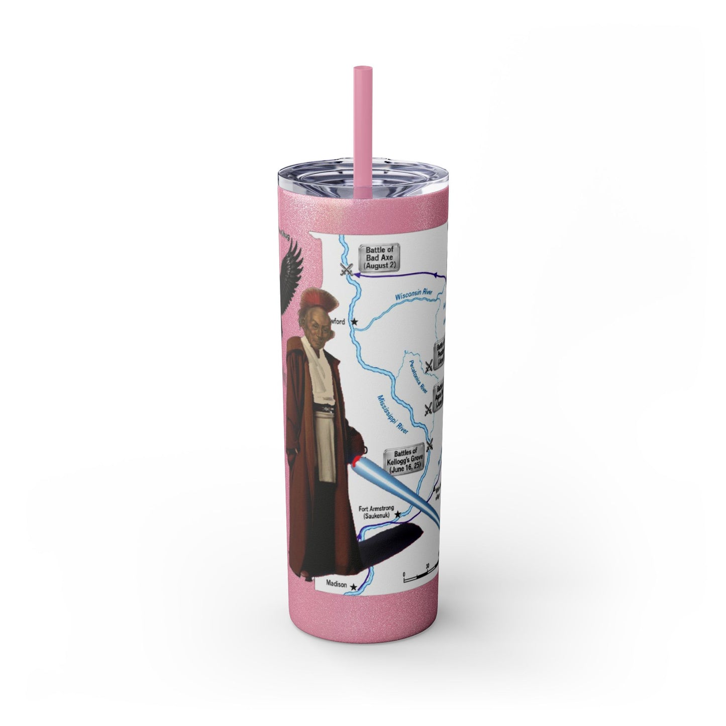 Blackhawk Skinny Tumbler 20oz – "BlackHawk could teach Yoda" Design