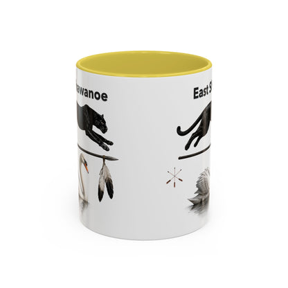 Shawnee East Shawanoe Mascot Panther & Swan Coffee Mug (11oz/15oz)