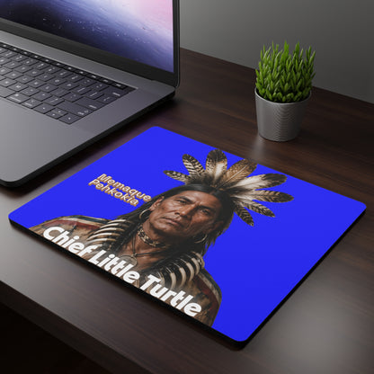 Chief Little Turtle Rectangular Mouse Pad — Historical Native American Portrait