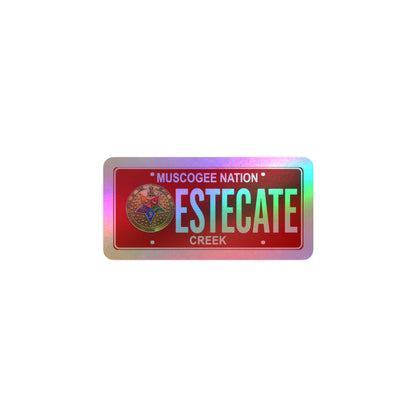 'Estecate Creek' Kiss-Cut Vinyl Decal