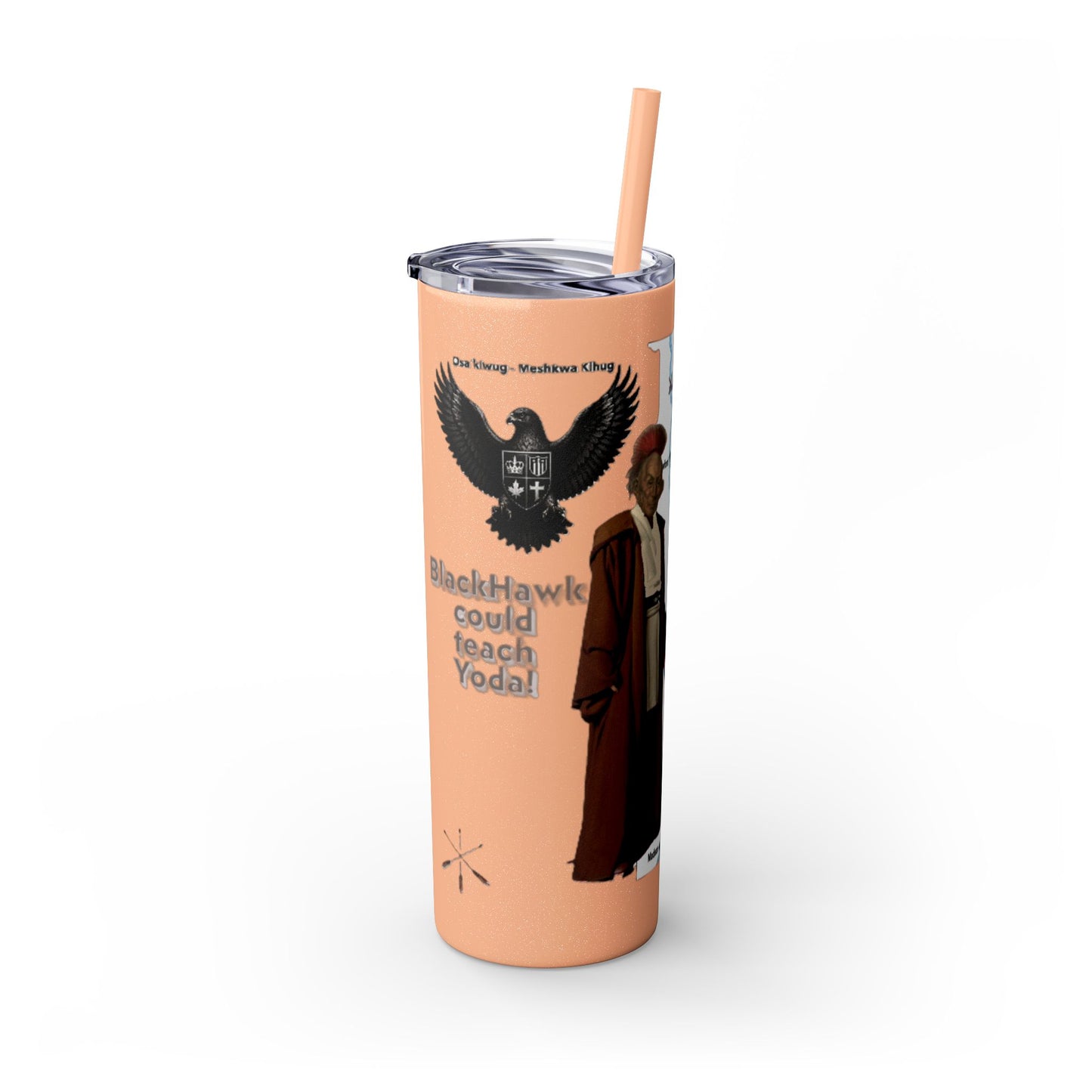 Blackhawk Skinny Tumbler 20oz – "BlackHawk could teach Yoda" Design