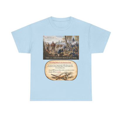 Chief Little Turtle Historical Battle Tee — "The U.S. Greatest Defeat by a Tribe" Cotton T-Shirt