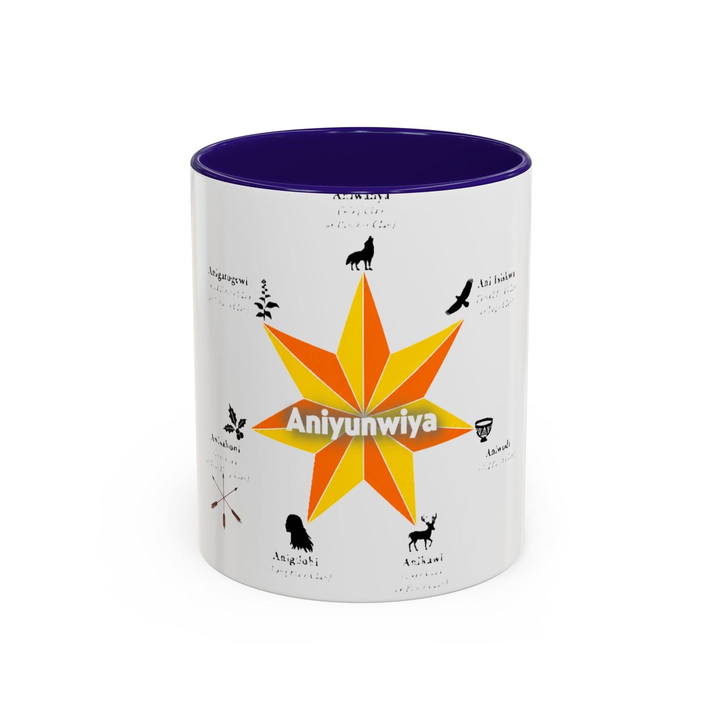 Aniyunwiya Star Map Coffee Mug — Native Seneca/Onondaga Language Names