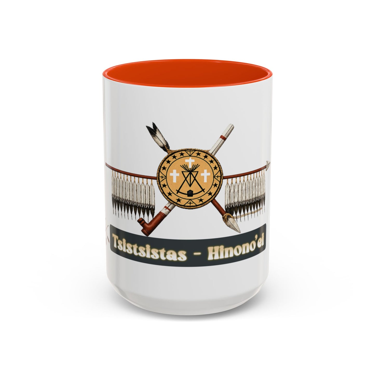 Cheyenne Arapaho Native Heritage Shield Coffee Mug – 'Tsistsistas / Hinono’ei' 11oz & 15oz