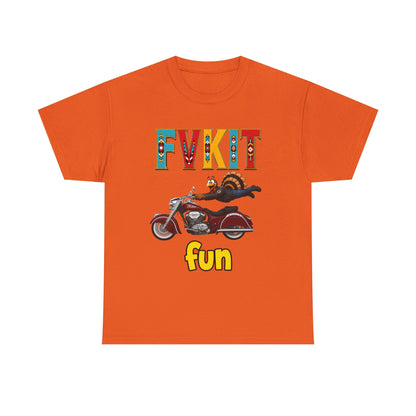 Turkey Motorcycle  Graphic Tee — Retro Rider Humor T-Shirt