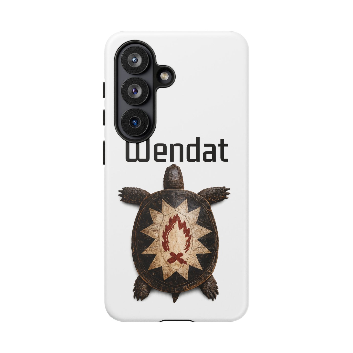 Wyandotte Wendat Turtle Phone Case — Indigenous Turtle Shield Design