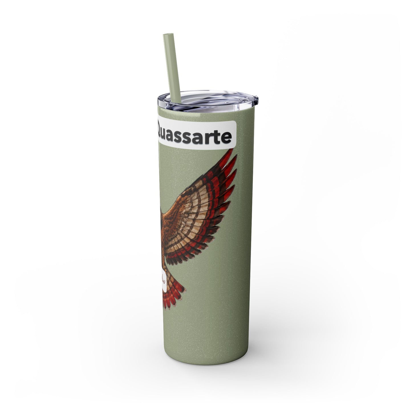 AQ Skinny Tumbler with Straw, 20oz