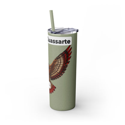 AQ Skinny Tumbler with Straw, 20oz