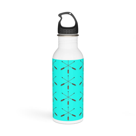 Three Arrows Stainless Steel Water Bottle — Lightweight Patterned Hydration Bottle