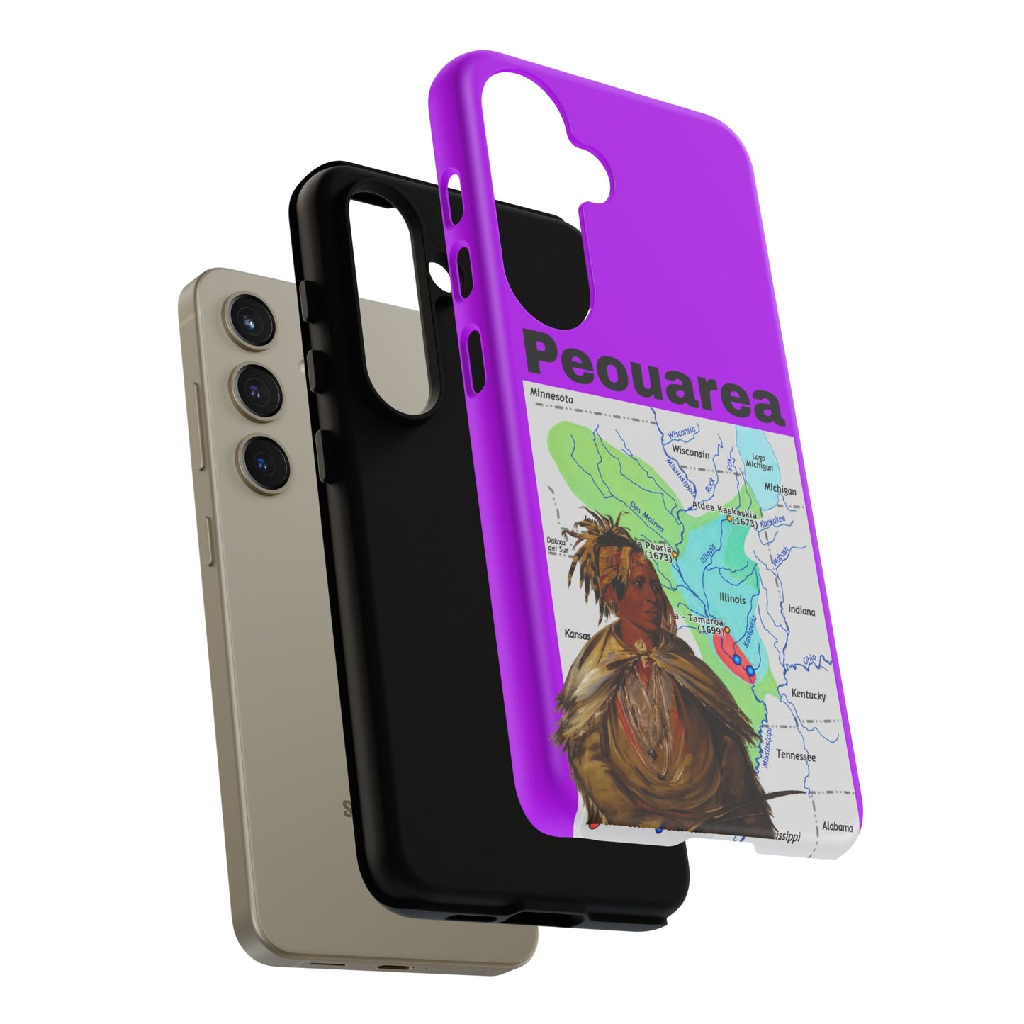 Peoria Phone Case — 'Peouarea' Dreamcatcher Shield Design