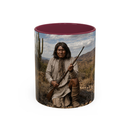 Ft. Sill Apache Desert Scene Coffee Mug — 'N'de' Southwest Landscape 11/15oz