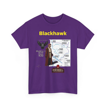 Blackhawk Rebel Trail Vintage Map Graphic T-Shirt