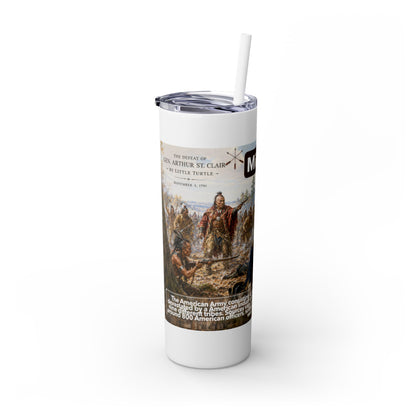 Miami Tribe Historical Skinny Tumbler 20oz — Native American Heritage Travel Cup