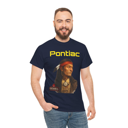 Pontiac Portrait T‑Shirt — Native Chief Graphic Tee