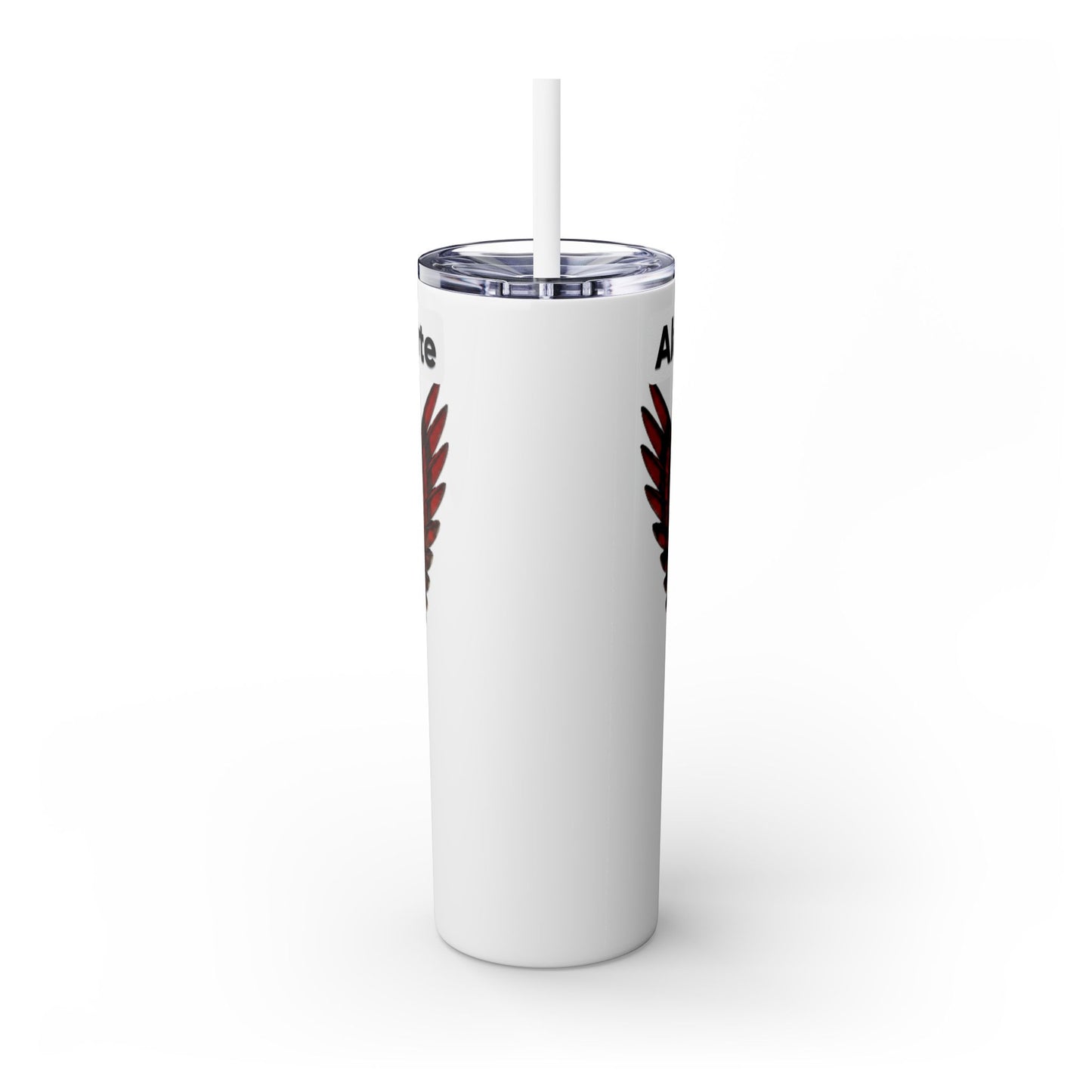 AQ Skinny Tumbler with Straw, 20oz