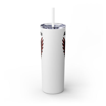 AQ Skinny Tumbler with Straw, 20oz
