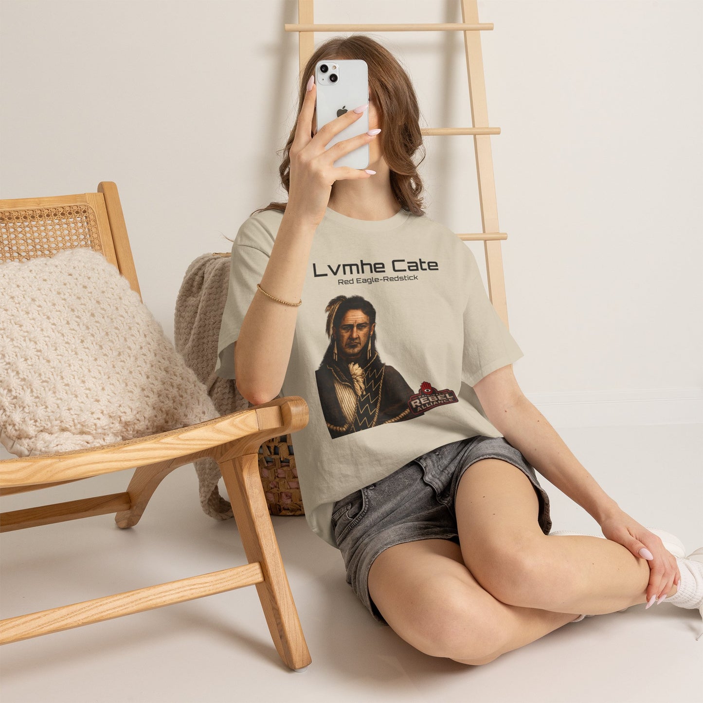 Lvmhe Cate Portrait Tee — Rebel Alliance Retro Sci‑Fi Graphic Shirt