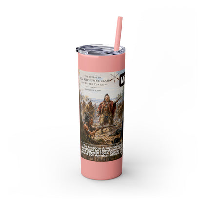 Miami Tribe Historical Skinny Tumbler 20oz — Native American Heritage Travel Cup