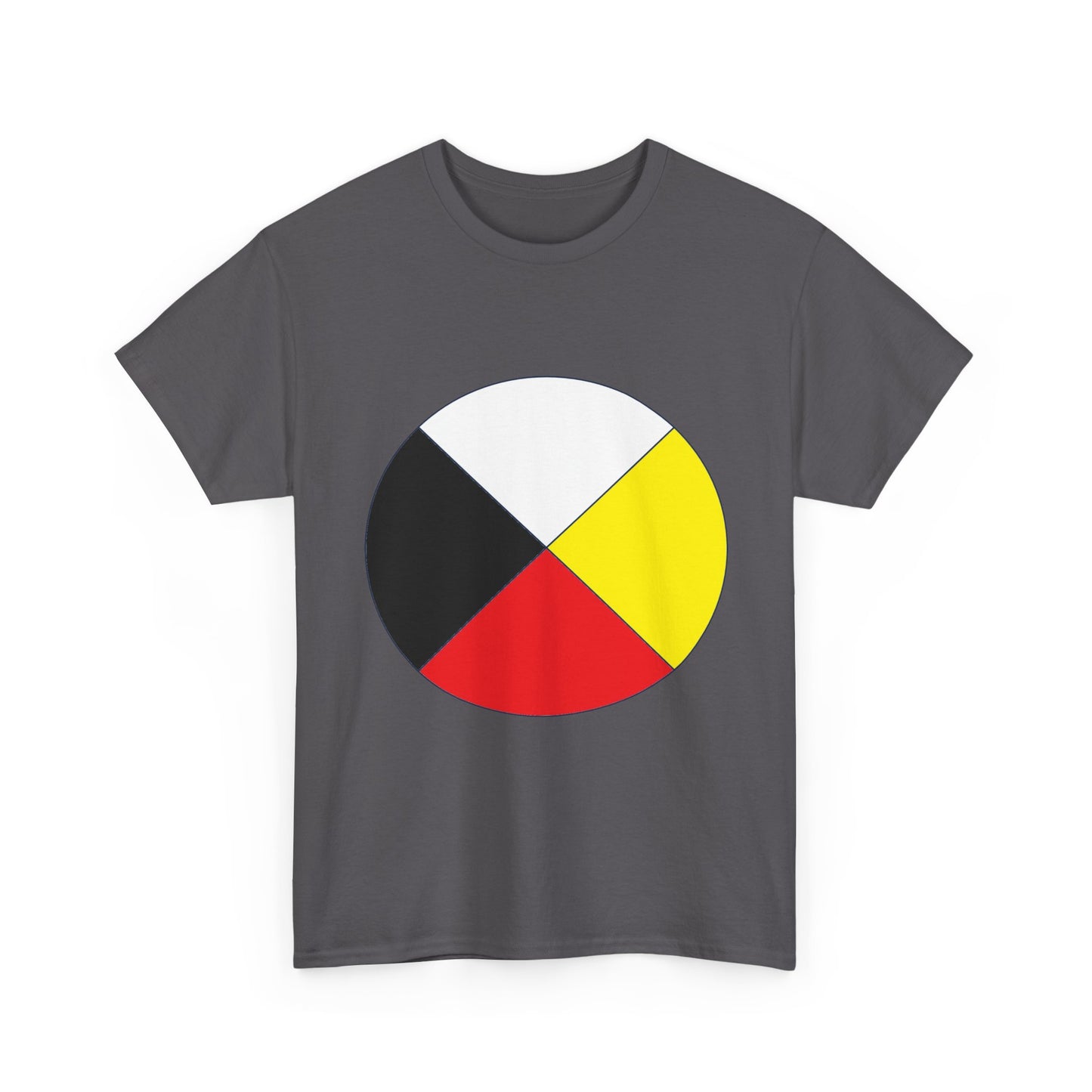 Native Medicine Wheel Tee — Four Directions Circle Design T-Shirt