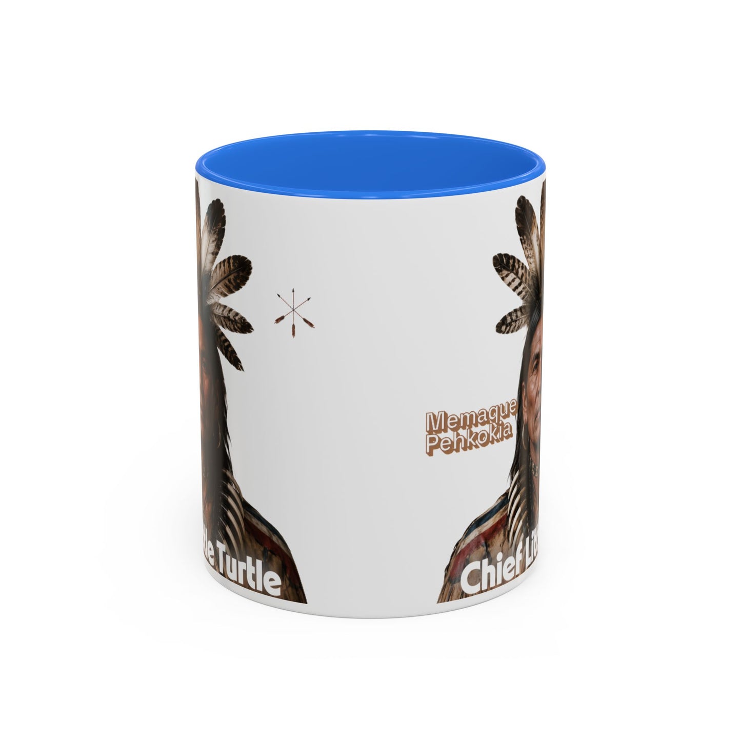 Miami Ceramic Mug — 'Chief Little Turtle' Native Warrior Portrait (11oz & 15oz)