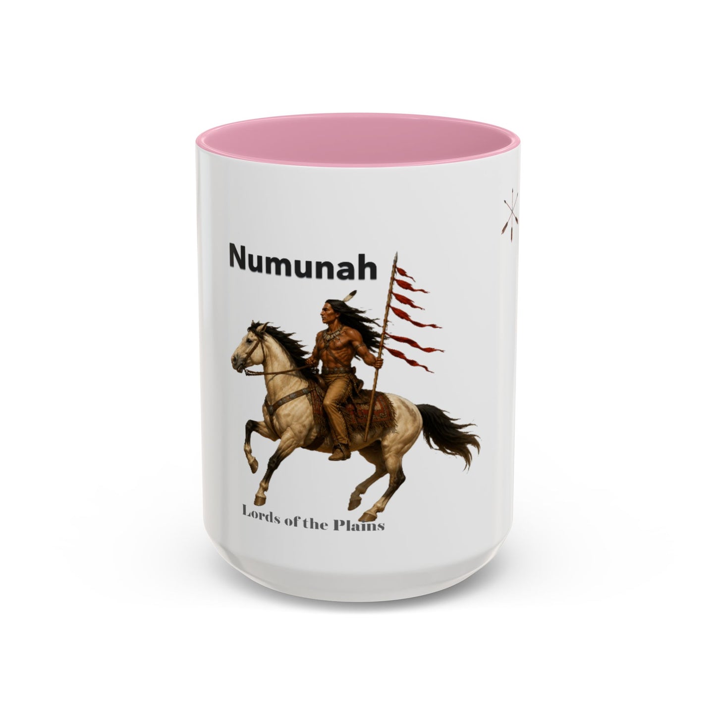 Comanche Numunah ‘Lords of the Plains’ Horseman Coffee Mug — Native Warrior Ceramic Mug (11oz/15oz)
