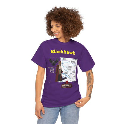 Blackhawk Rebel Trail Vintage Map Graphic T-Shirt