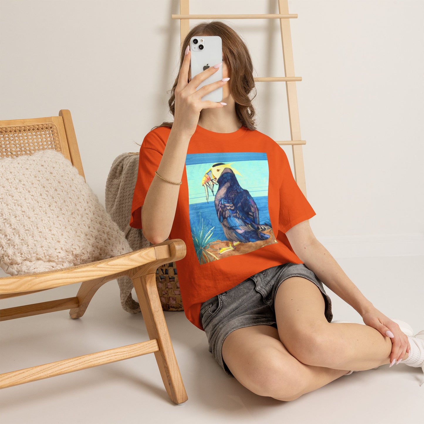 Puffin Beach Tee — Vintage Seaside Bird Graphic T-Shirt