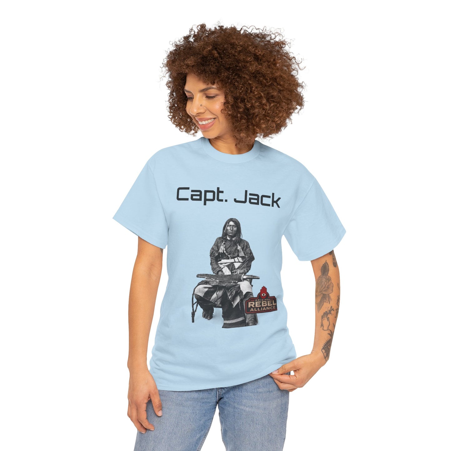 Capt. Jack Graphic Tee — Rebel Archer Vintage Arrow Back Print