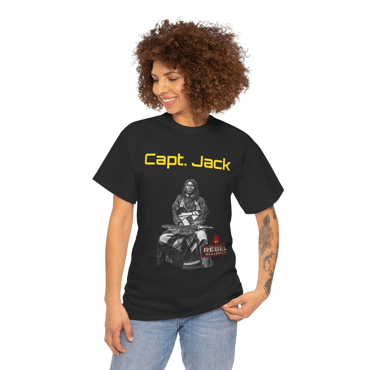 Capt. Jack Graphic Tee — Rebel Archer Vintage Arrow Back Print