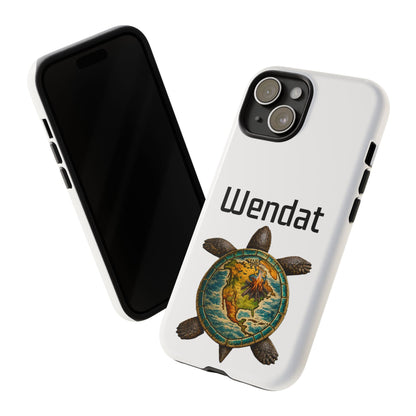 Wyandotte Wendat Turtle Phone Case — Indigenous Turtle Shield Design
