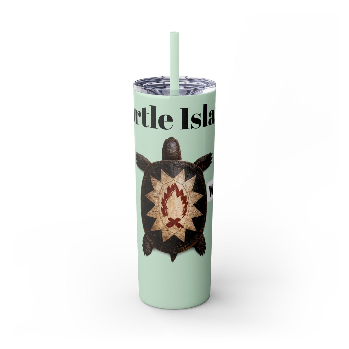 Wyandotte Skinny Tumbler with Straw, 20oz