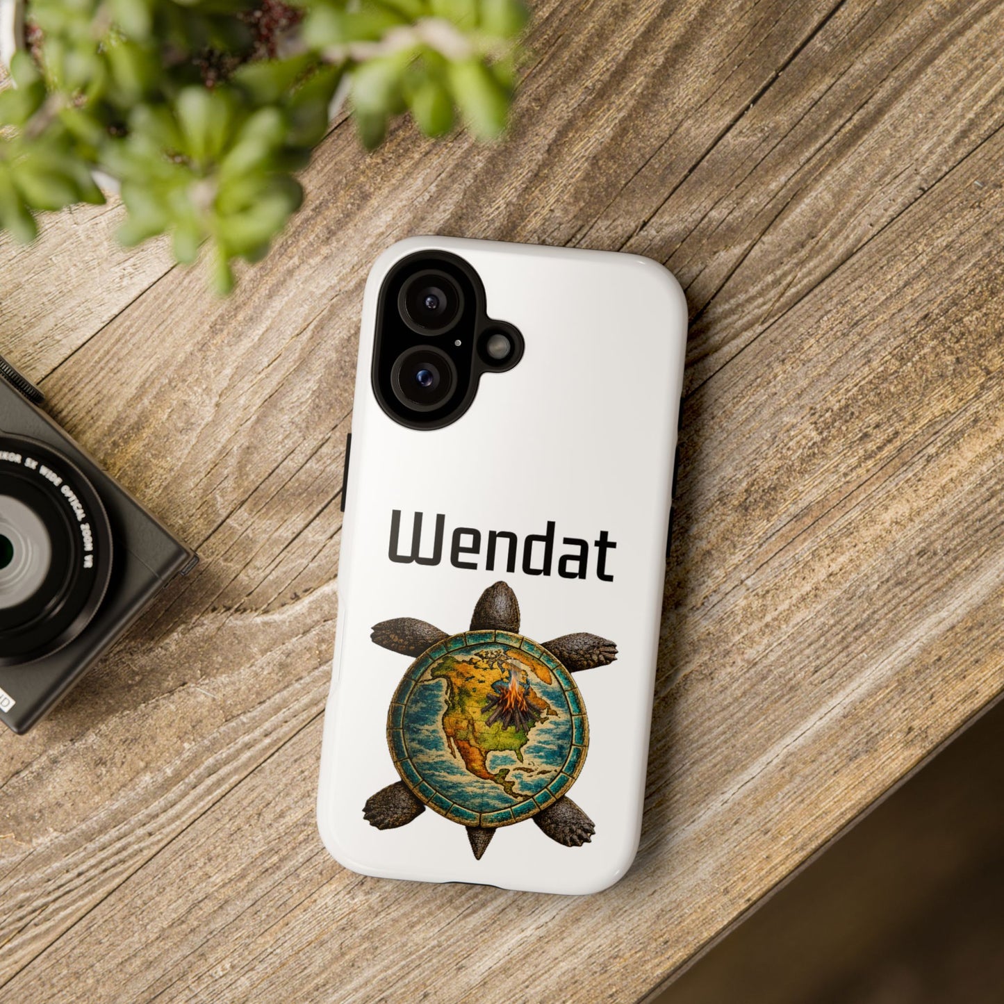 Wyandotte Wendat Turtle Phone Case — Indigenous Turtle Shield Design